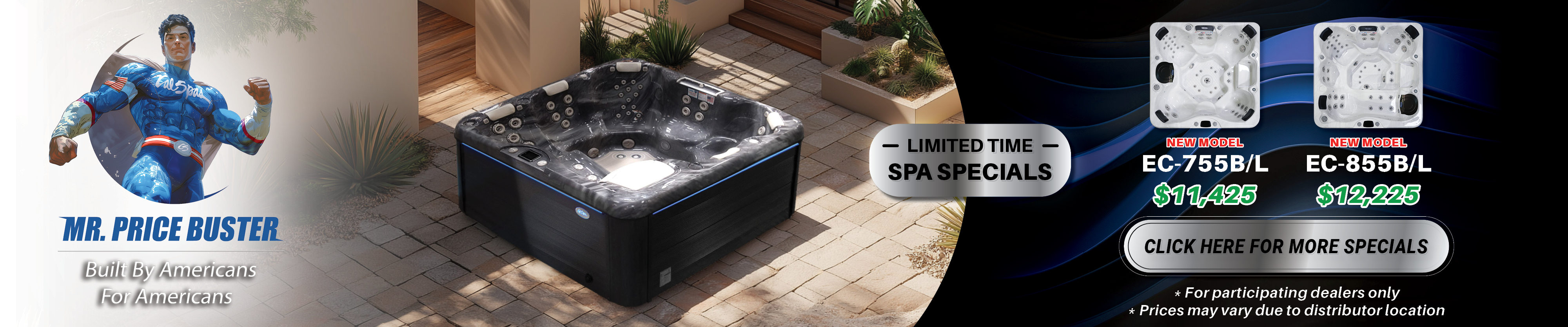 Calspas hot tub being used in a family setting - La Vale